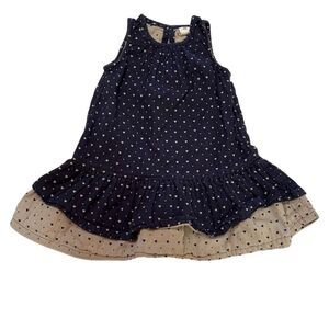 Tucker + Tate Girls Heart Print Sleeveless Dress Blue‎ Size 3 preppy boutique